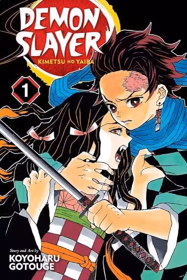 کتاب Comic manga) Demon Slayer 1)
