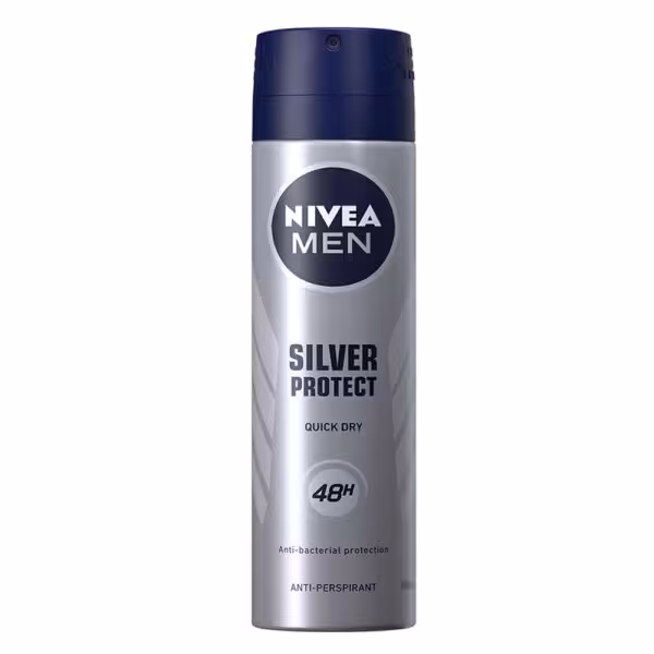 اسپری ضد تعریق مردانه نیوآ حجم 150 میل ساخت آلمان مدل silver protect