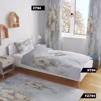 روتختی سه بعدی طرح گل طلایی کد 794