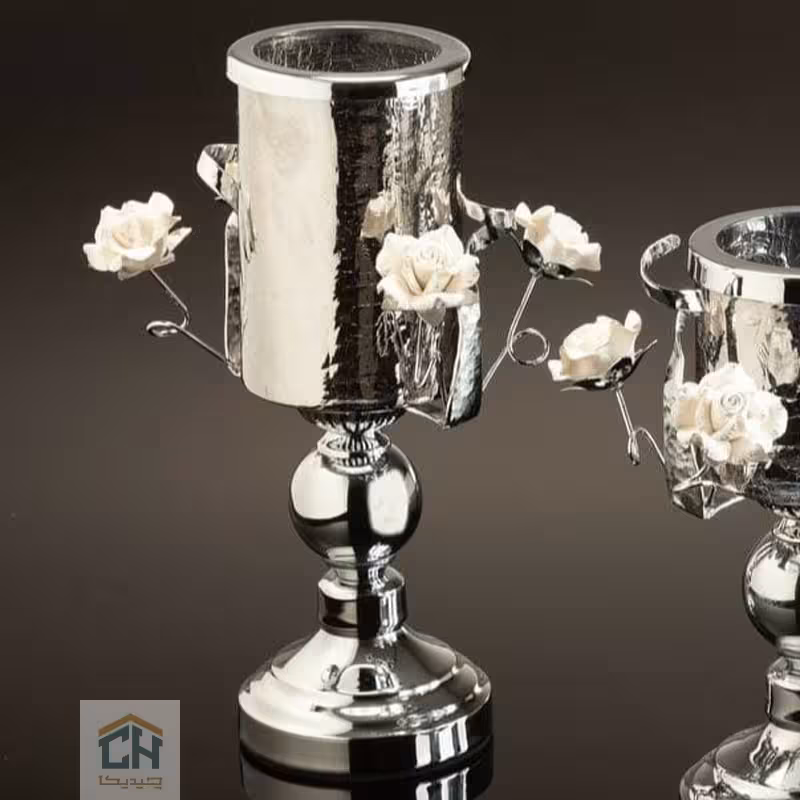 شمعدان استیل و برنج مدل BT-3010-S