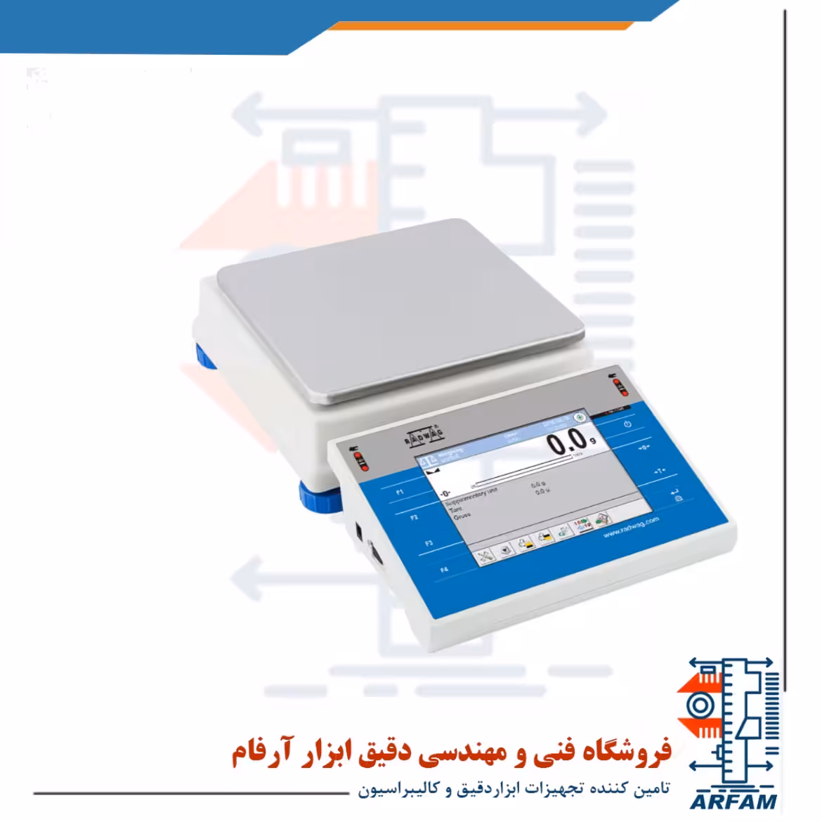 ترازوی صنعتی  ترازو یک دهم گرم  RADWAG WLY D2