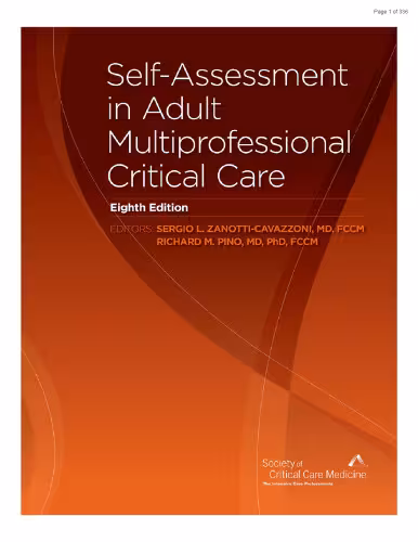 خرید و دانلود نسخه کامل کتاب Self-Assessment in Adult Multiprofessional Critical Care