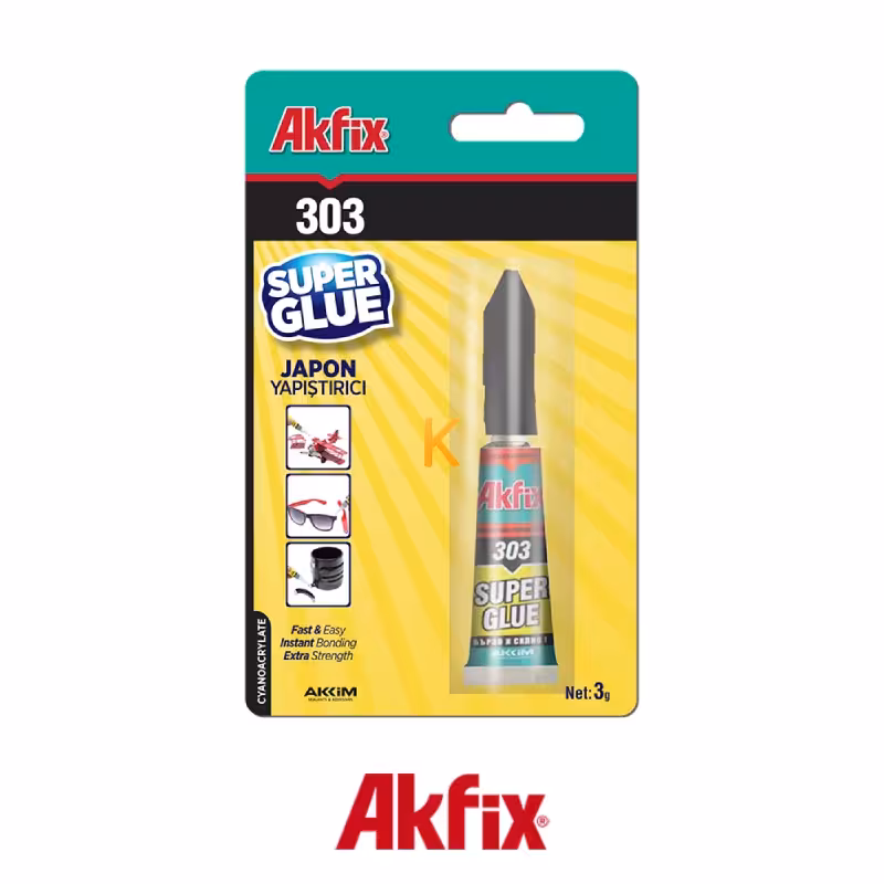 چسب فوری SUPER GLUE 303 آکفیکس