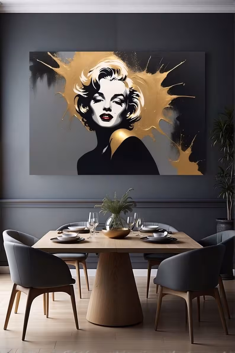 تابلو دکوراتیو مرلین کد 67