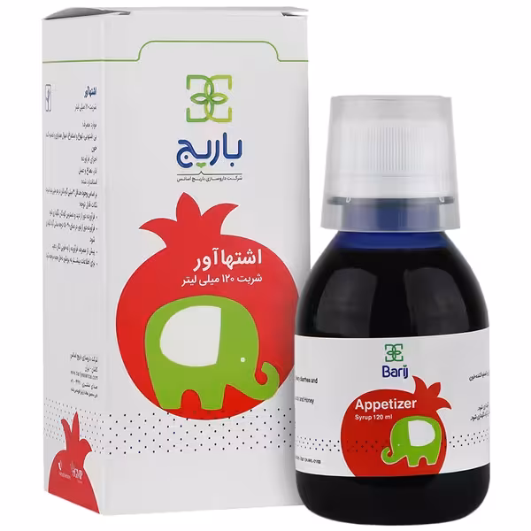 شربت اشتها آور باریج اسانس مناسب کودکان