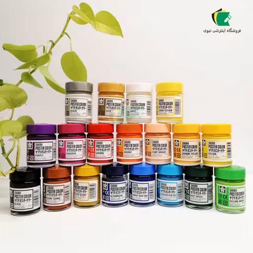 گواش تک رنگ ساکورا معمولی و فلورسنت مدل گواش ساکورا گواش 30 میل