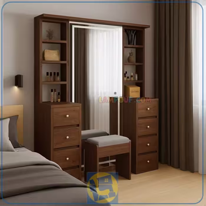 میز آرایش لامپ دار DJ753