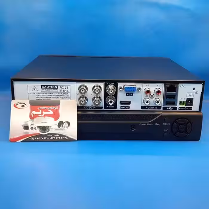 دستگاه 4 کانال ضبط دوربین مداربسته FULLHD  پنج مگاپیکسل با انتقال تصویر فعال DVR