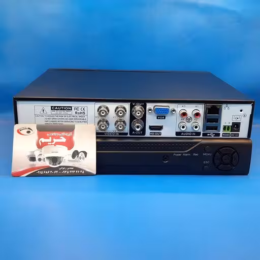 دستگاه 4 کانال ضبط دوربین مداربسته FULLHD  پنج مگاپیکسل با انتقال تصویر فعال DVR