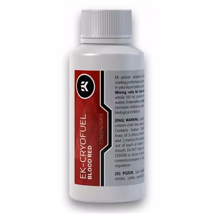 جوهر خنک کننده ای کی دبلیو بی مدل EK-CryoFuel Blood Red با ظرفیت 100 میلیلیتر
