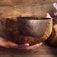 کاسه چوبی بلوط کد 0333