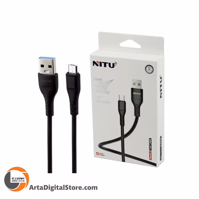 کابل میکرو یو اس بی Nitu NC128 MicroUSB Cable طول 1.2m