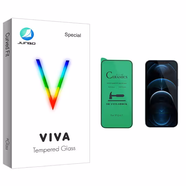 محافظ صفحه نمایش سرامیکی جانبو مدل Viva Glass مناسب برای گوشی موبایل اپل iPhone 12 Pro Max
