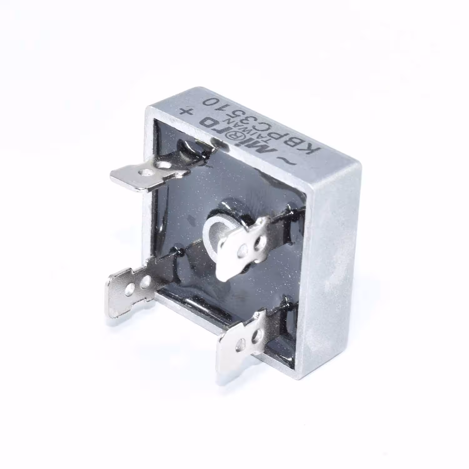 پل دیود مربعی فلزی 1000V / 35A مدل KBPC3510
