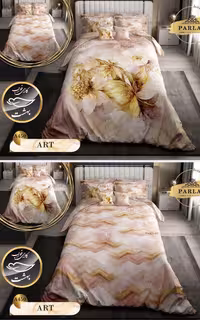 روتختی دورو طرح دار دونفره هشت تکه پارلاک برند ترکسان کد A450