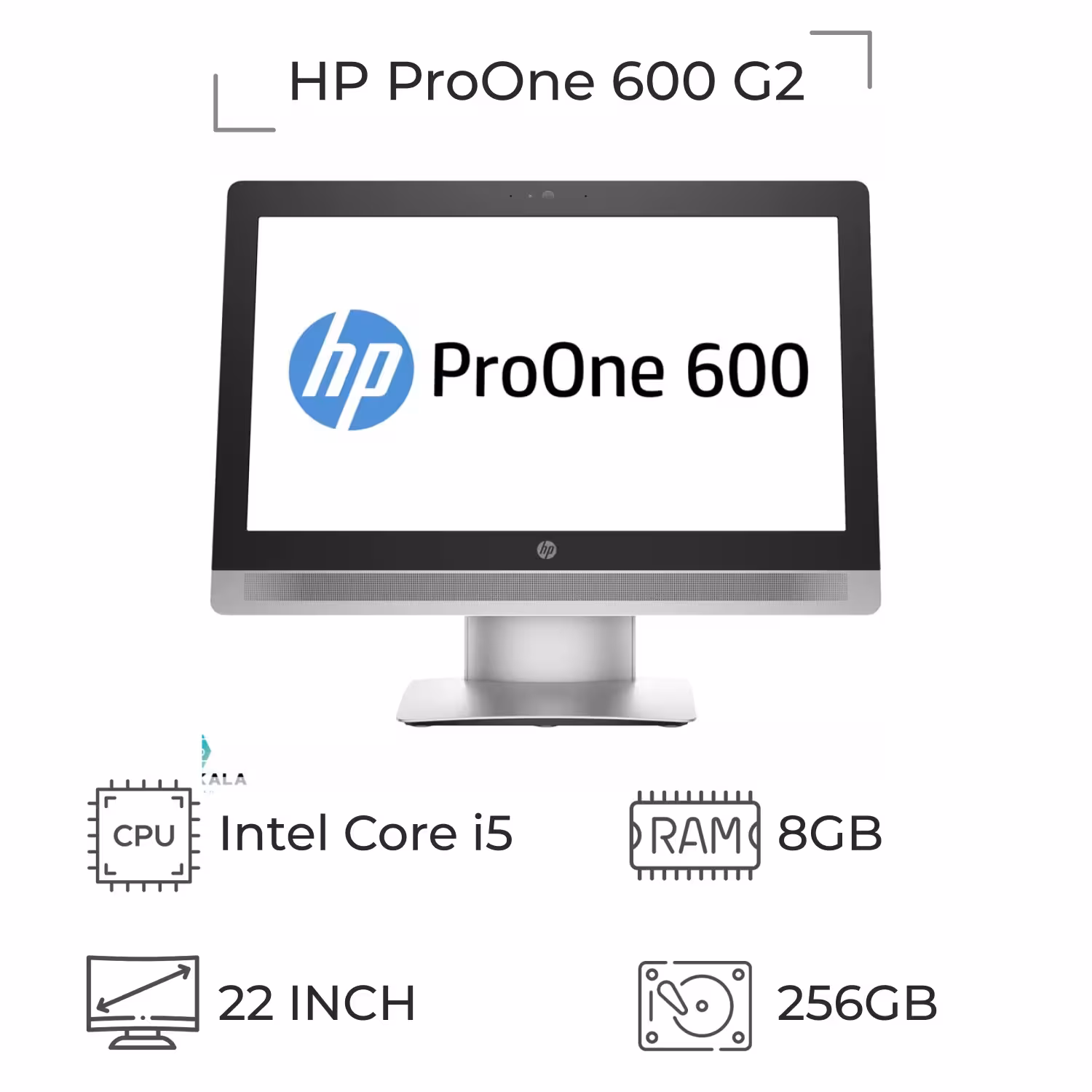 آل این وان استوک HP ProOne 600 G2 پردازنده i5 نسل 6 رم 16 گیگابایت لمسی