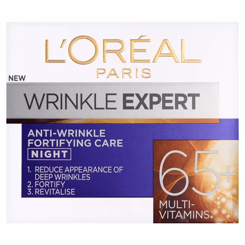 کرم ضد چروک و مولتی ویتامین 65 سال شب لورال 50 میلLOREAL WRINKLE EXPERT