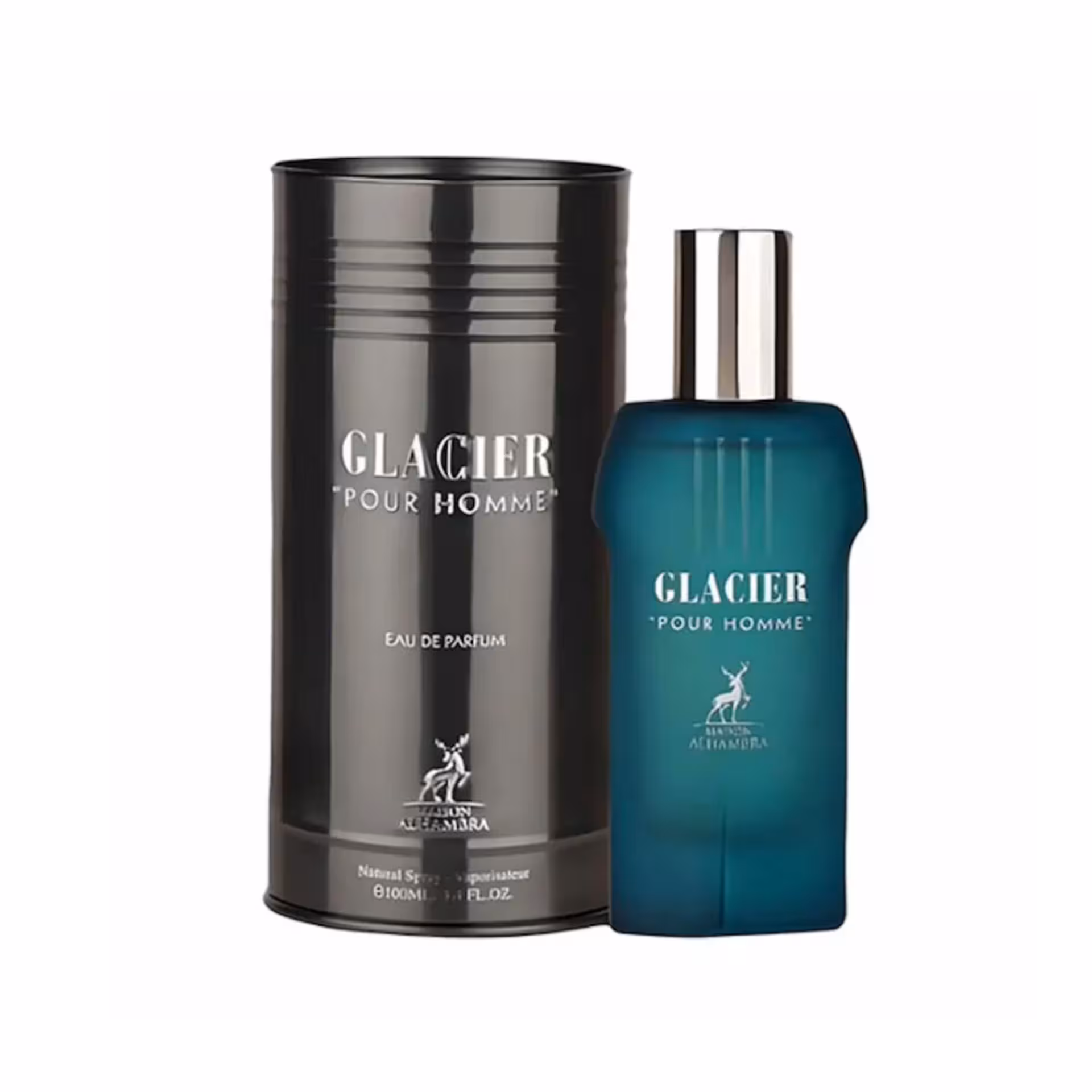 ادکلن مردانه الحمبرا مدل گلاسیر پور هوم رایحه ژان پل گوتیه حجم 100 میل