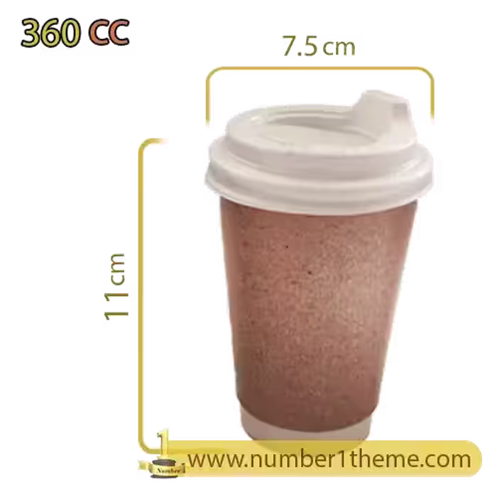لیوان دو جداره 360 سی سی
