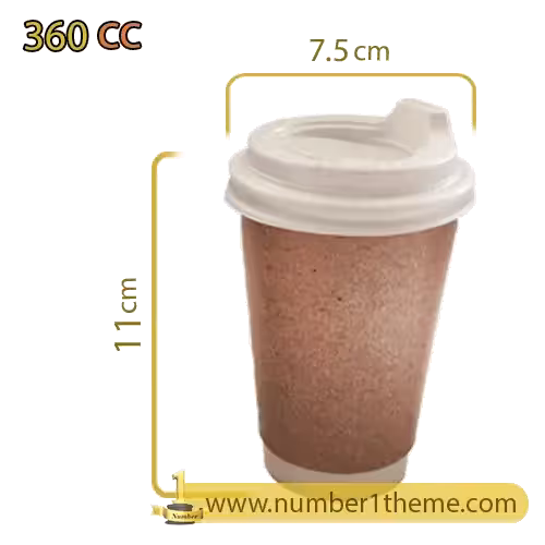 لیوان دو جداره 360 سی سی