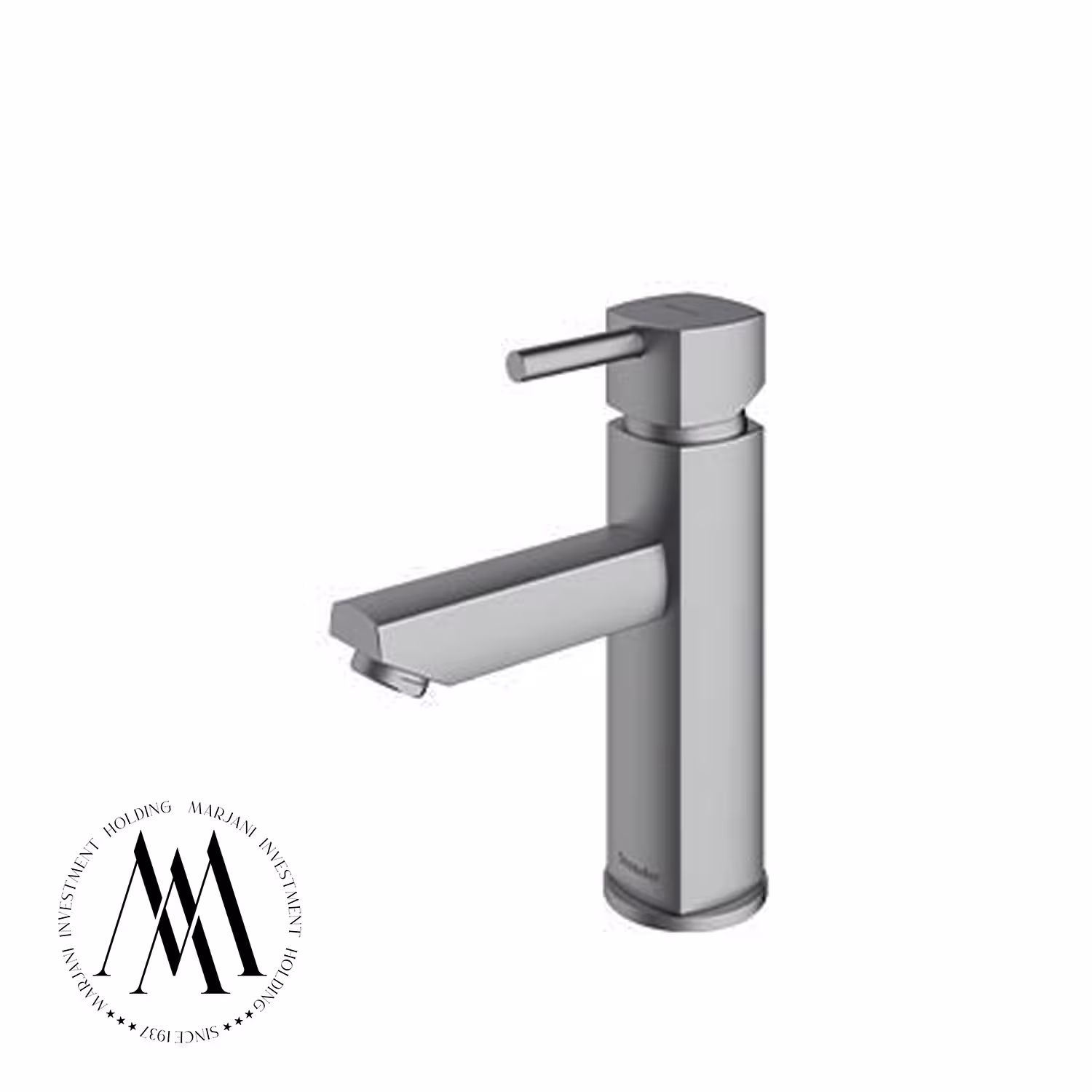 شیر روشویی شودر مدل یونیک پایه کوتاه (کروم مات)