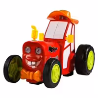 اسباب بازی ماشین کنترلی جذاب تراکتور دیوانه شارژی ( قرمز رنگ)