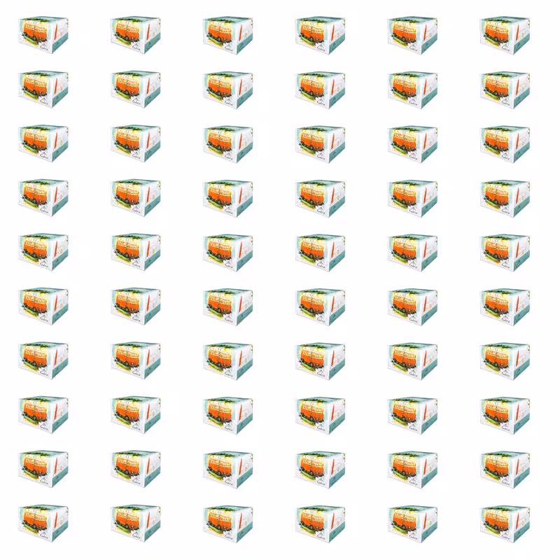 دستمال کاغذی 50 برگ گلریز طرح موج سواری بسته 60 عددی