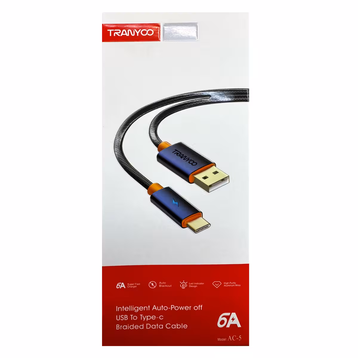 کابل تبدیل USB به USB-C ترانیو مدل AC5