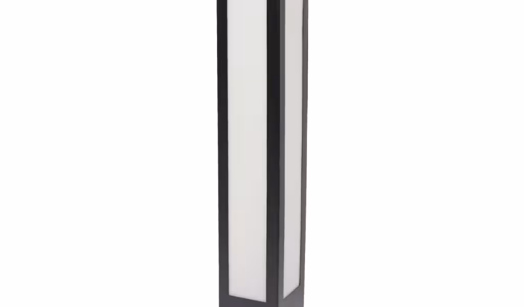 چراغ 80 سانت چمنی مکعب مربع با دو عدد سرپیچ E27 کد SR-80