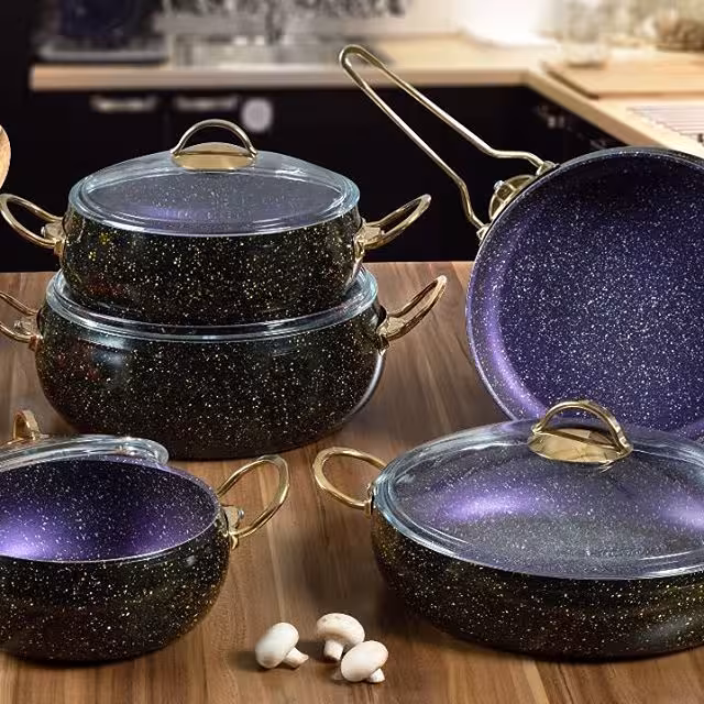 سرویس 10 پارچه PMT مدل آنتیک(کرم سایه دار)