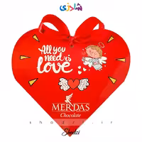 شکلات کادویی مرداس طرح قلب