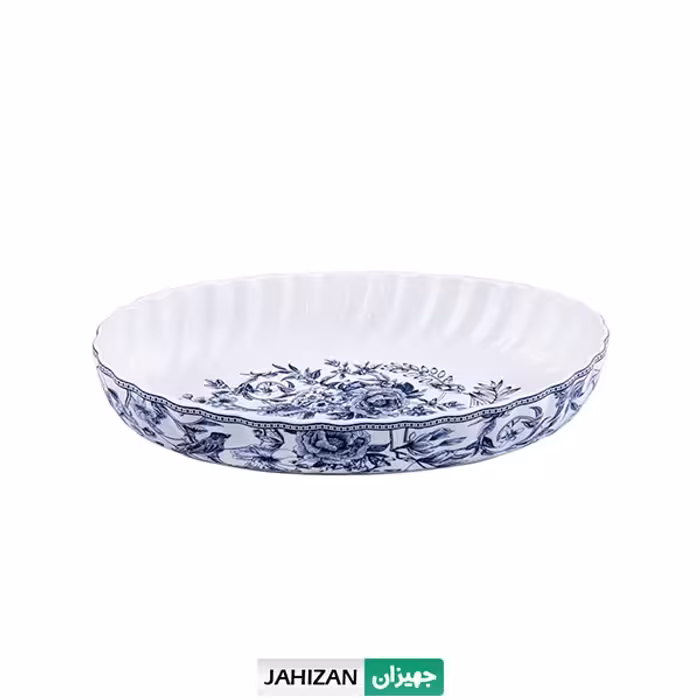 مرغ خوري بیضي کوچک گلدکیش طرح لوتوس مدل GK701143-1