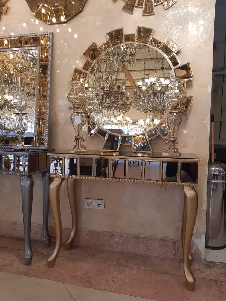 آینه کنسول چوب و آینه طرح 1720