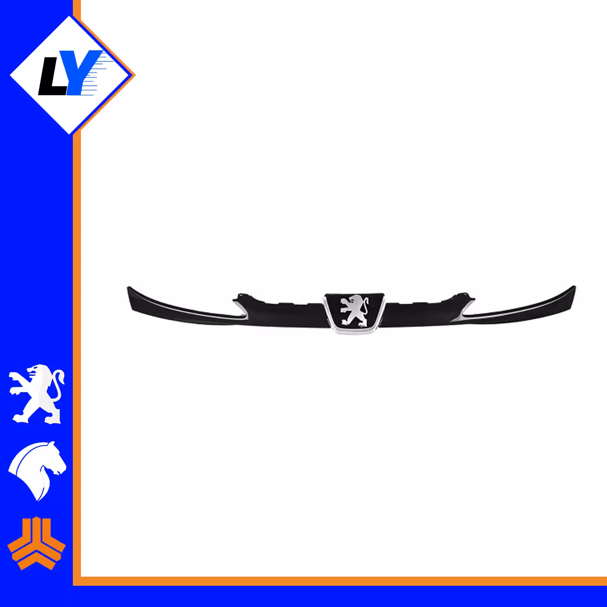 جلو پنجره 206 مشکی با ارم