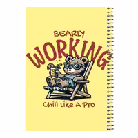 دفتر مشق 80 برگ اس جی مدل خرس و آفتاب