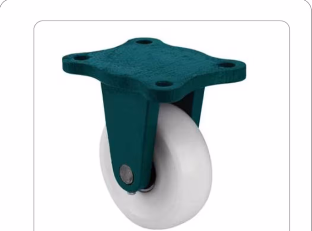 چرخ چدنی پلی اتیلنی ثابت سایز 130