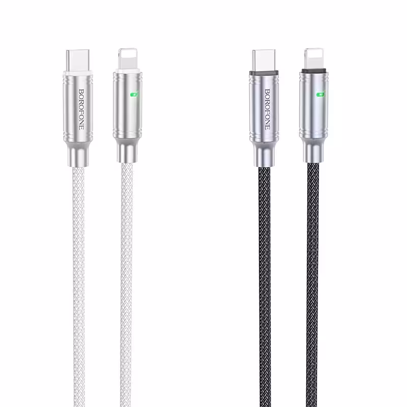 کابل شارژ بروفون مدل BU40 با سری تایپ سی به آیفونی