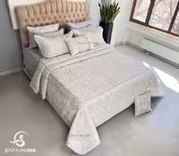 روتختی دونفره عروس 10 تکه طرح مونالیزا نسکافه ای