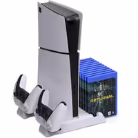 پایه فن و شارژر ps5 – سفید