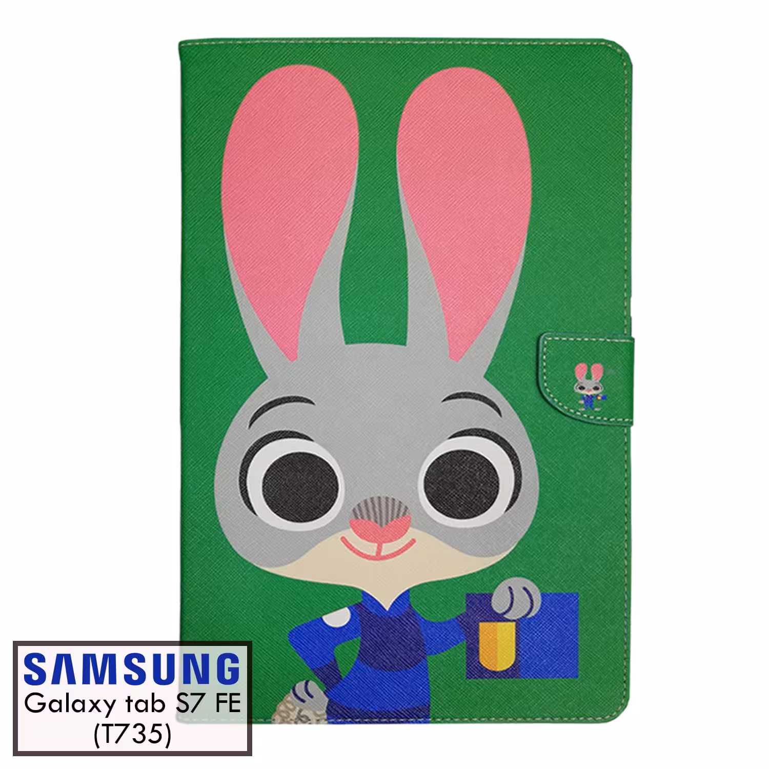 کیف کلاسوری طرح خرگوش | تبلت سامسونگ Tab S7 FE (T730-T735)