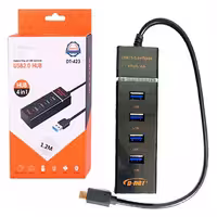 هاب 4 پورت 2.0 USB دی نت مدل DT 423(تایپ سی)