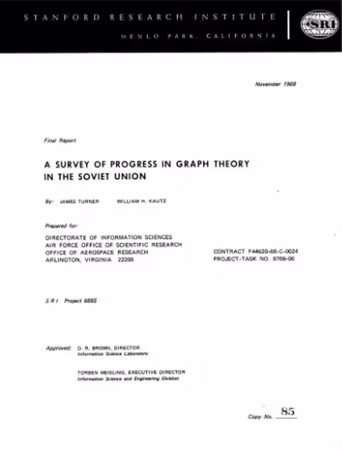 خرید و دانلود نسخه کامل کتاب A survey of progress in graph theory in the Soviet Union