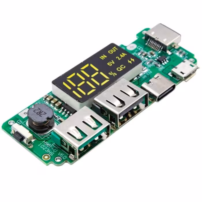 ماژول پاور بانک با نمایشگر