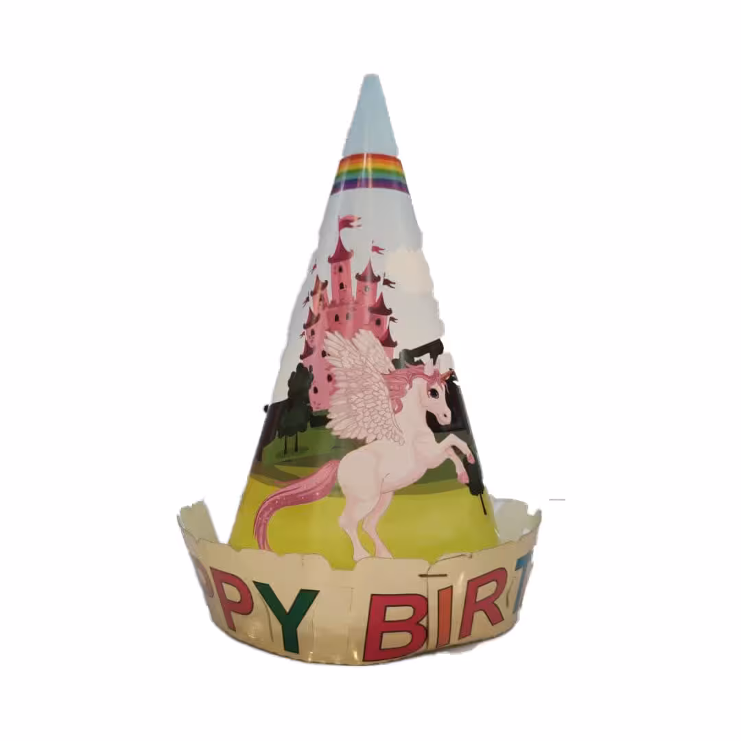 کلاه تاج دار تم تولد اسب تک شاخ