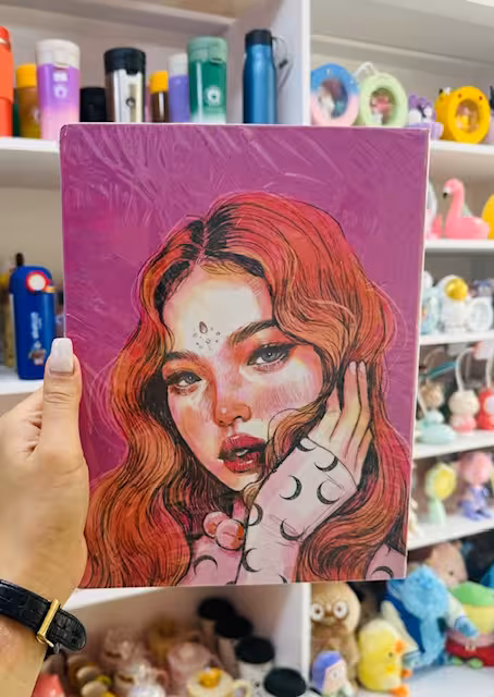 کلاسور فانتزی طرح دخترموقرمز