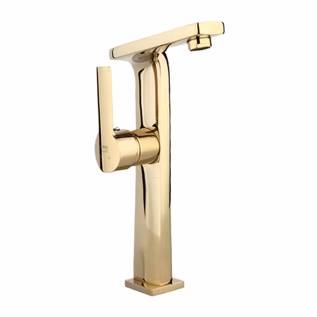 شیر روشویی راسان پایه بلند مدل دنیس طلایی