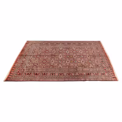 فرش دستبافت  سه و نیم متری مدل ترکمن  کد 40.1950