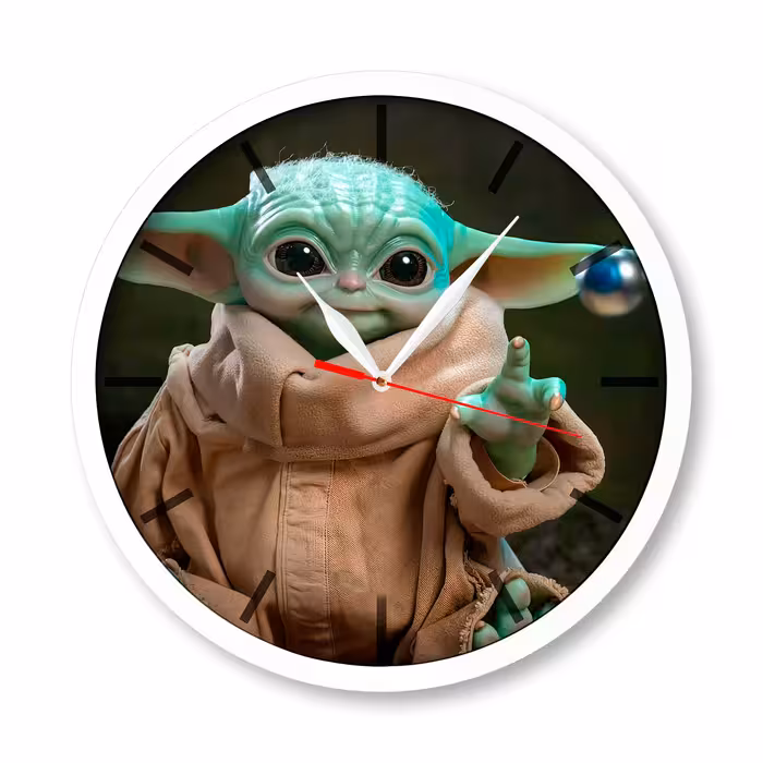 ساعت دیواری مدل بیبی یودا کد 3285