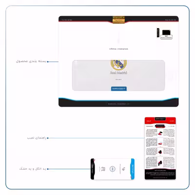 برچسب پوششی ماهوت مدل Real-Madrid مناسب برای تبلت اپل iPad Pro 11 (GEN 2) 2020 A2228