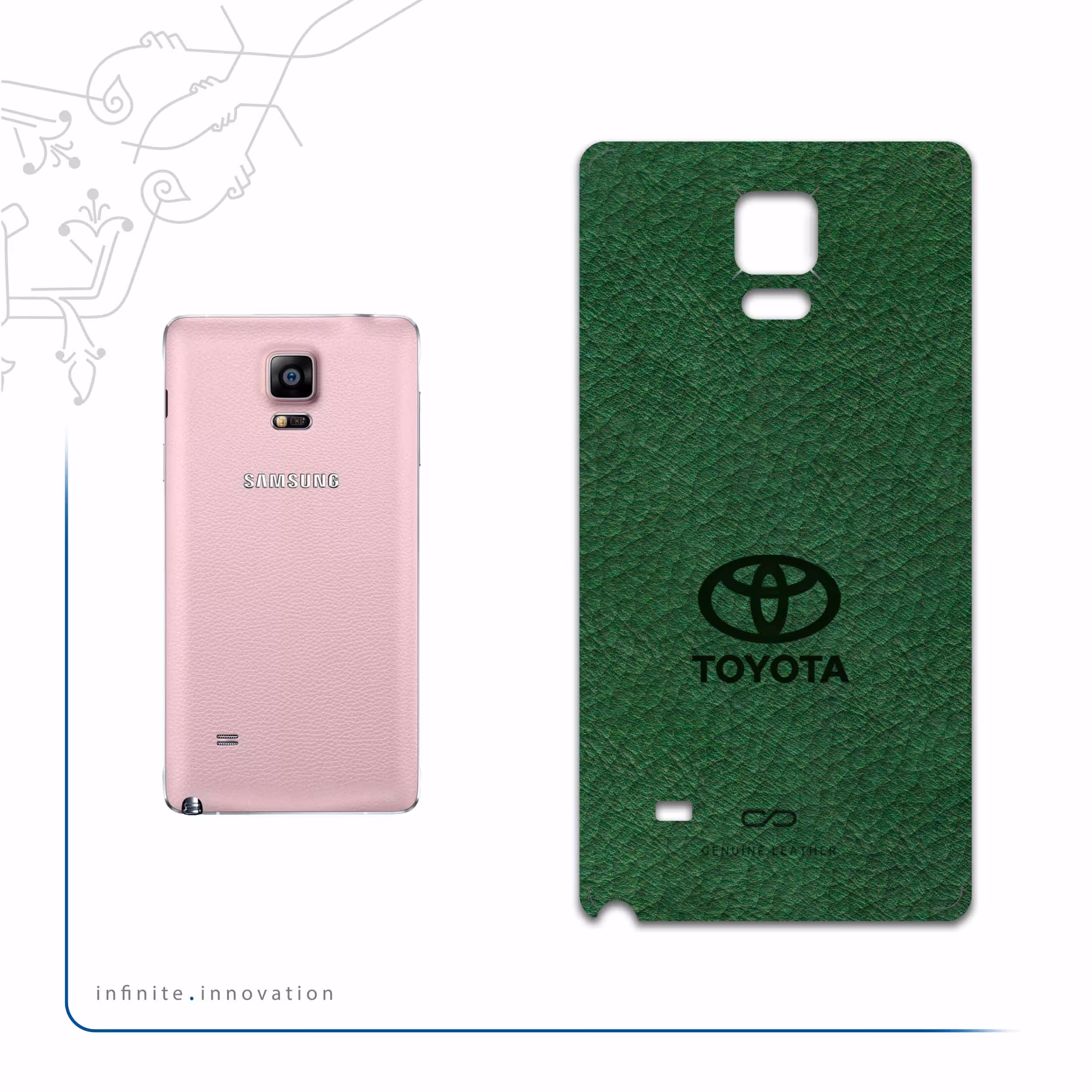 برچسب پوششی ماهوت مدل GL-TYT مناسب برای گوشی موبایل سامسونگ Galaxy Note 4